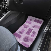 Vintage Lapita Car Mats Iconic Double Face Pattern Violet LT05 - Polynesian Pride