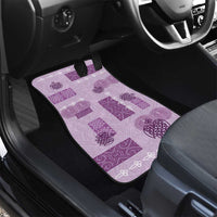 Vintage Lapita Car Mats Iconic Double Face Pattern Violet LT05 - Polynesian Pride