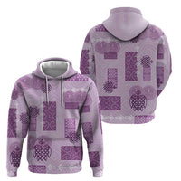 Vintage Lapita Hoodie Iconic Double Face Pattern Violet LT05 - Polynesian Pride