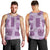 Vintage Lapita Men Tank Top Iconic Double Face Pattern Violet