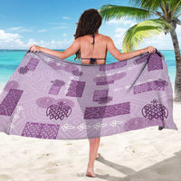 Vintage Lapita Sarong Iconic Double Face Pattern Violet LT05 - Polynesian Pride