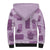 Vintage Lapita Sherpa Hoodie Iconic Double Face Pattern Violet