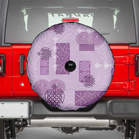 Vintage Lapita Spare Tire Cover Iconic Double Face Pattern Violet LT05 - Polynesian Pride