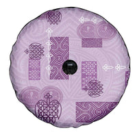 Vintage Lapita Spare Tire Cover Iconic Double Face Pattern Violet LT05 - Polynesian Pride