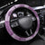 Vintage Lapita Steering Wheel Cover Iconic Double Face Pattern Violet