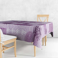Vintage Lapita Tablecloth Iconic Double Face Pattern Violet LT05 - Polynesian Pride