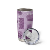 Vintage Lapita Tumbler Cup Iconic Double Face Pattern Violet LT05 - Polynesian Pride