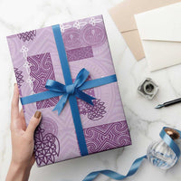 Vintage Lapita Wrapping Paper Iconic Double Face Pattern Violet LT05 - Polynesian Pride
