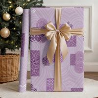 Vintage Lapita Wrapping Paper Iconic Double Face Pattern Violet LT05 - Polynesian Pride