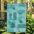 Vintage Lapita Garden Flag Iconic Double Face Pattern Turquoise