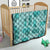 Vintage Lapita Quilt Iconic Double Face Pattern Turquoise