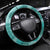 Vintage Lapita Steering Wheel Cover Iconic Double Face Pattern Turquoise