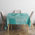 Vintage Lapita Tablecloth Iconic Double Face Pattern Turquoise