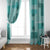 Vintage Lapita Window Curtain Iconic Double Face Pattern Turquoise