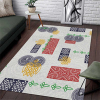 Vintage Lapita Area Rug Iconic Double Face Pattern LT05 Colorful - Polynesian Pride