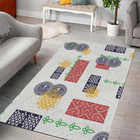 Vintage Lapita Area Rug Iconic Double Face Pattern LT05 - Polynesian Pride