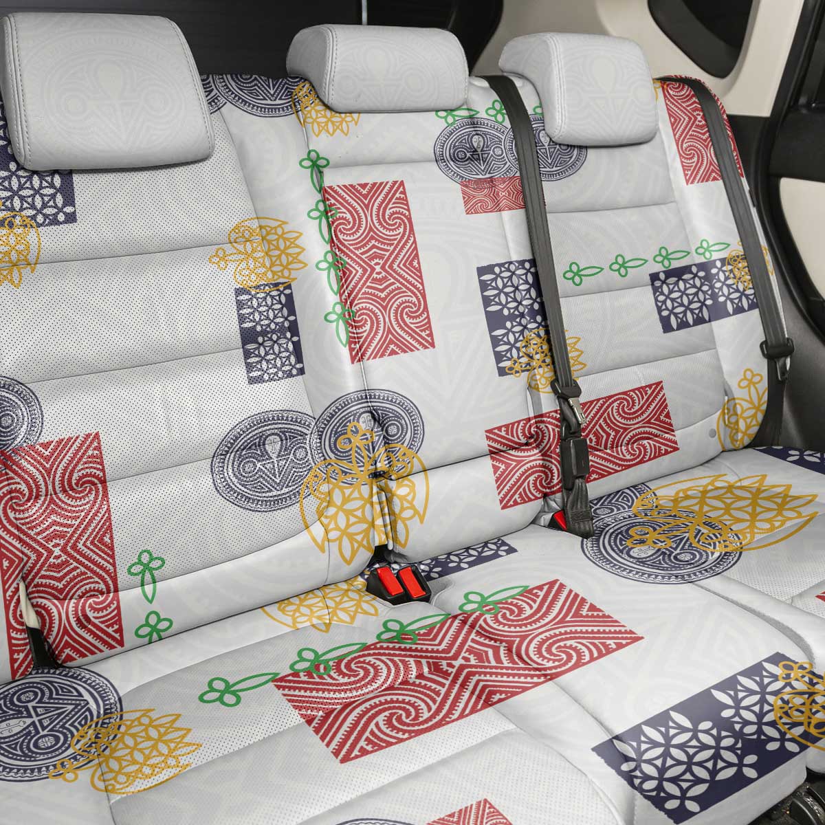 Vintage Lapita Back Car Seat Cover Iconic Double Face Pattern LT05 - Polynesian Pride