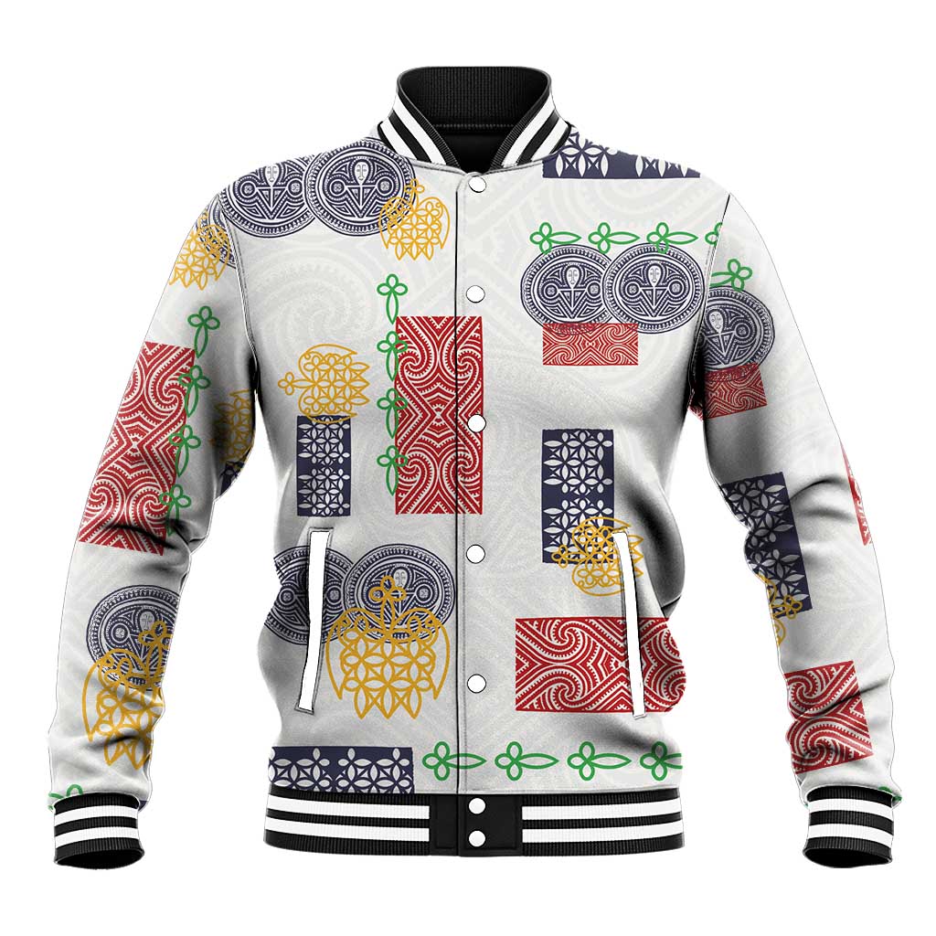 Vintage Lapita Baseball Jacket Iconic Double Face Pattern LT05 Unisex Colorful - Polynesian Pride