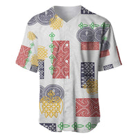 Vintage Lapita Baseball Jersey Iconic Double Face Pattern LT05 Colorful - Polynesian Pride