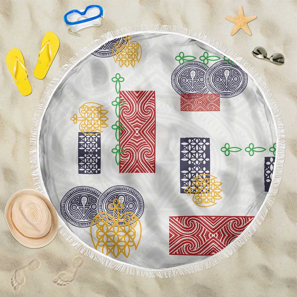 Vintage Lapita Beach Blanket Iconic Double Face Pattern LT05 One Size 150cm Colorful - Polynesian Pride