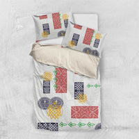 Vintage Lapita Bedding Set Iconic Double Face Pattern LT05 US Twin 172cm x 218cm Colorful - Polynesian Pride