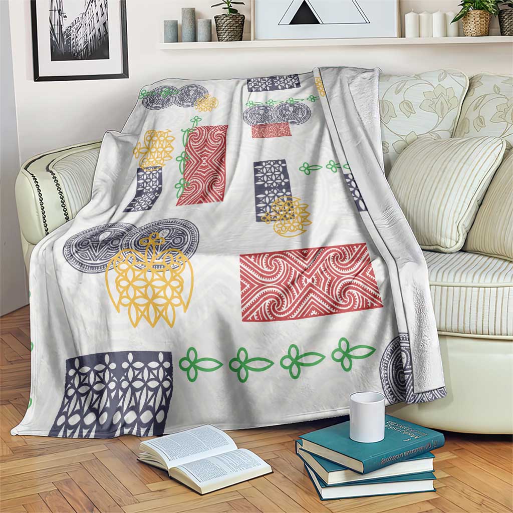 Vintage Lapita Blanket Iconic Double Face Pattern LT05 Colorful - Polynesian Pride