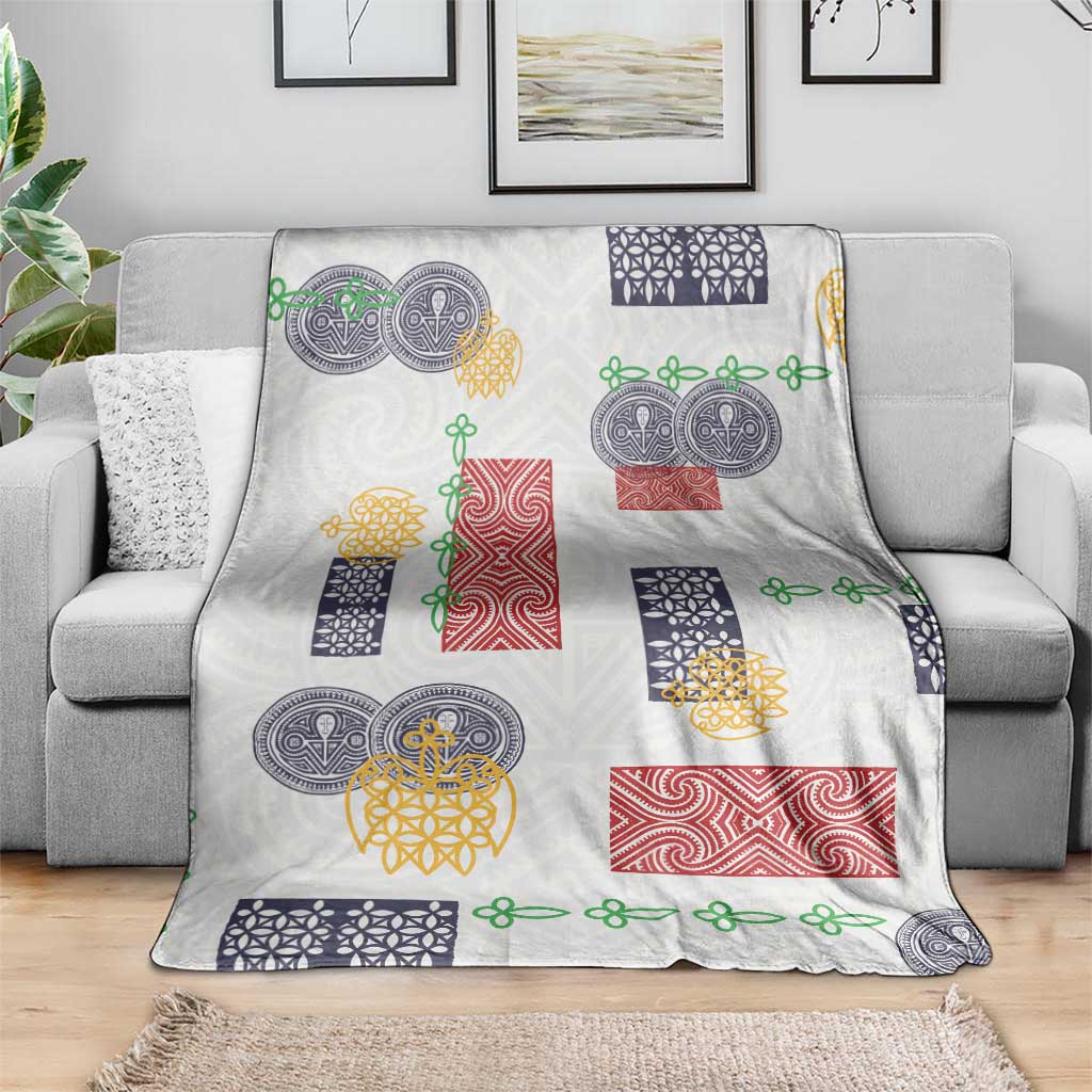Vintage Lapita Blanket Iconic Double Face Pattern LT05 - Polynesian Pride