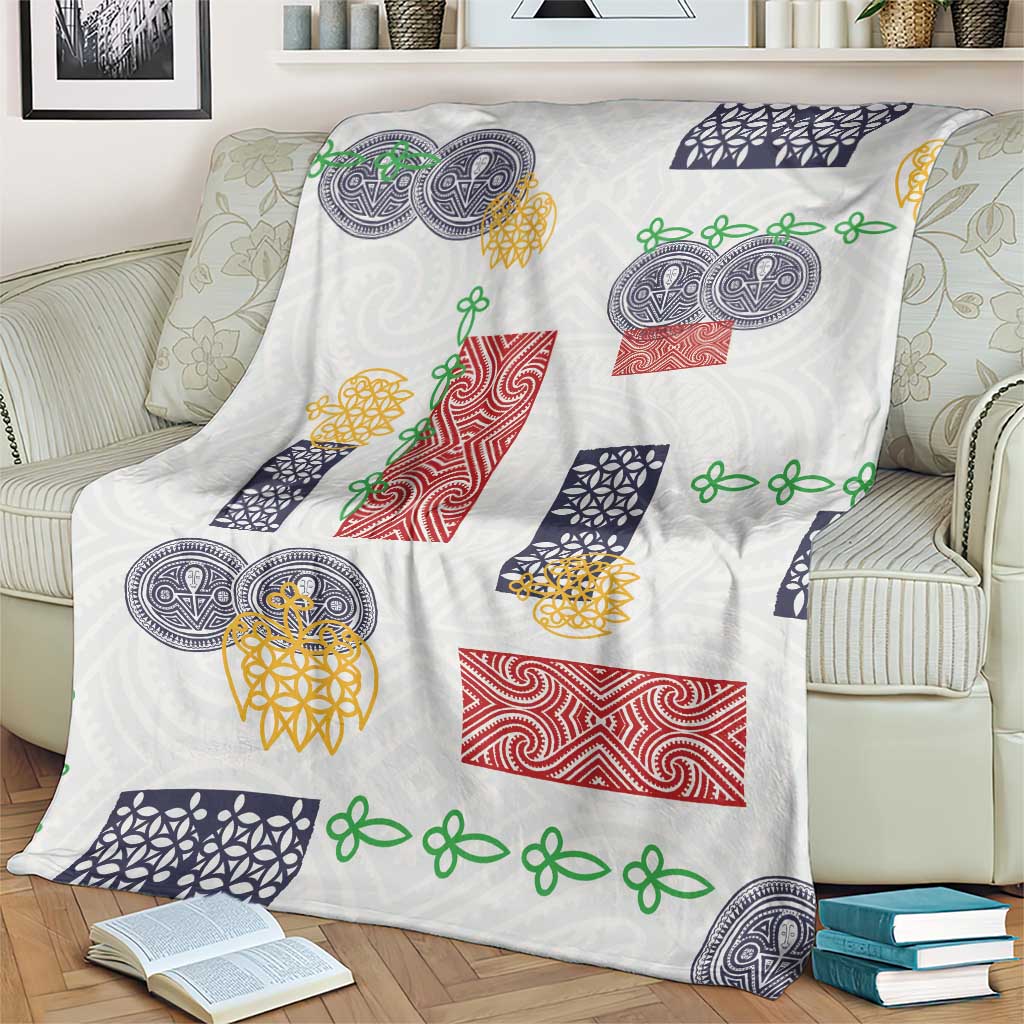 Vintage Lapita Blanket Iconic Double Face Pattern LT05 - Polynesian Pride