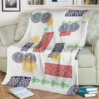 Vintage Lapita Blanket Iconic Double Face Pattern LT05 - Polynesian Pride