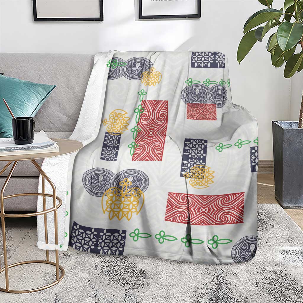 Vintage Lapita Blanket Iconic Double Face Pattern LT05 - Polynesian Pride