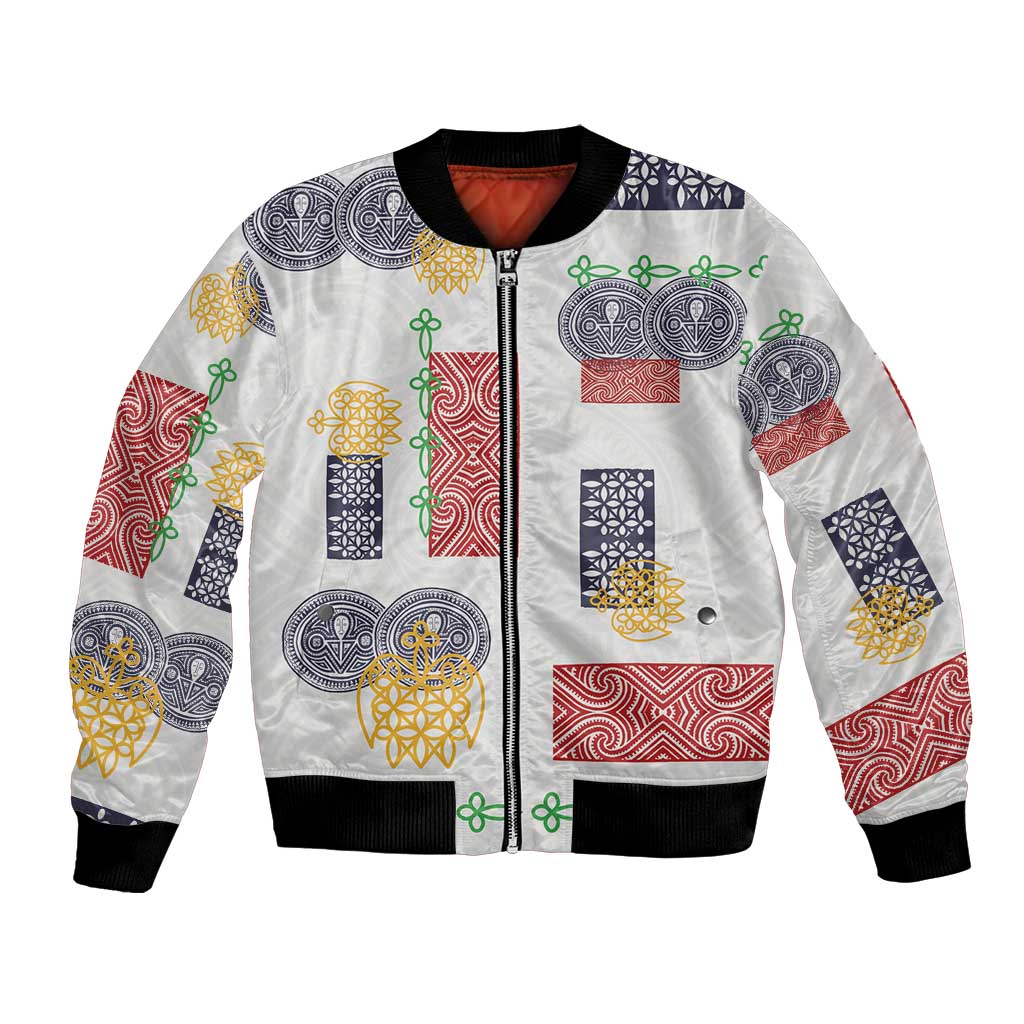 Vintage Lapita Bomber Jacket Iconic Double Face Pattern LT05 Unisex Colorful - Polynesian Pride