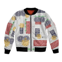 Vintage Lapita Bomber Jacket Iconic Double Face Pattern LT05 Unisex Colorful - Polynesian Pride