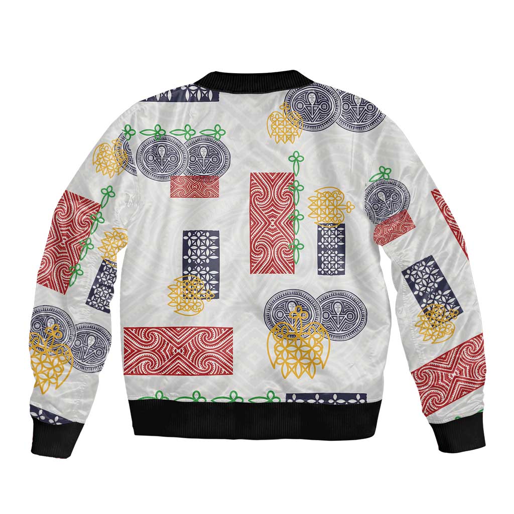 Vintage Lapita Bomber Jacket Iconic Double Face Pattern LT05 - Polynesian Pride