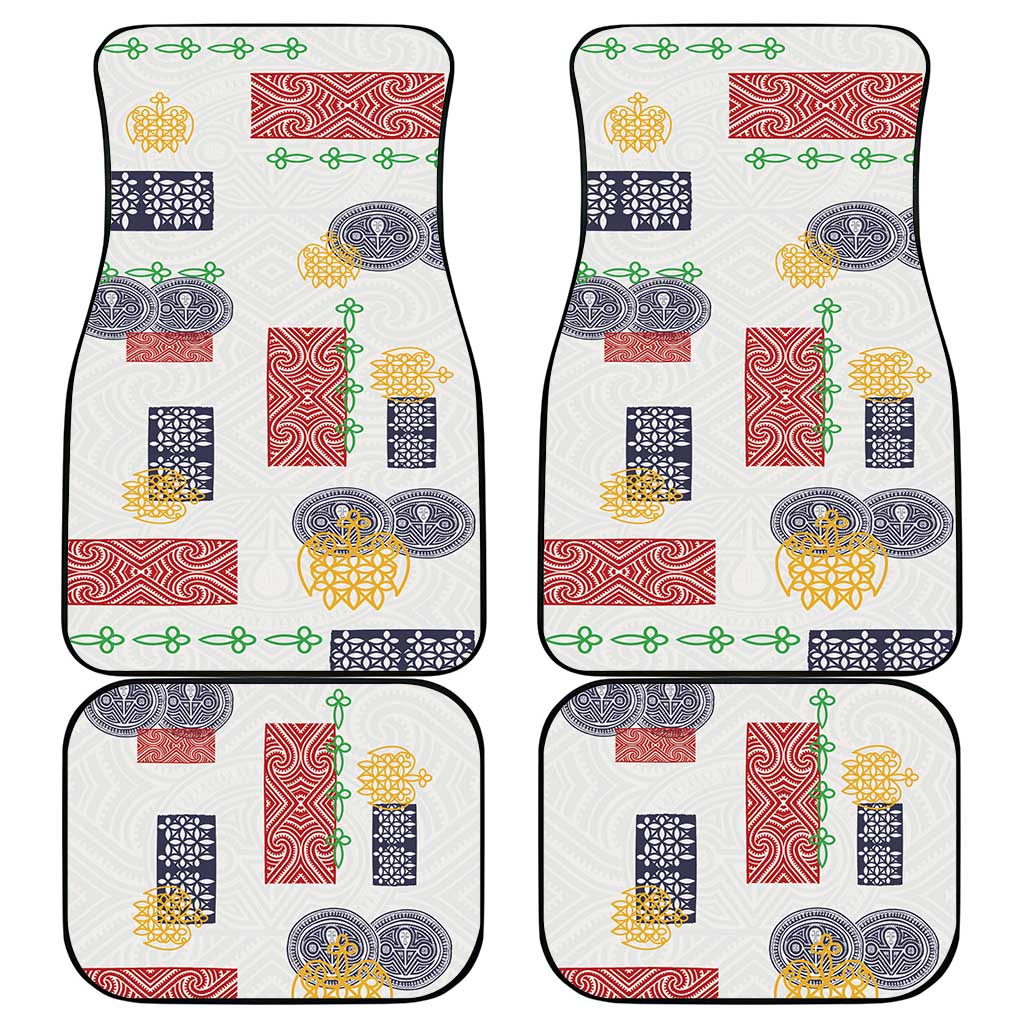 Vintage Lapita Car Mats Iconic Double Face Pattern LT05 - Polynesian Pride