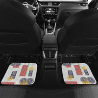 Vintage Lapita Car Mats Iconic Double Face Pattern LT05 Set 2pcs - Back Colorful - Polynesian Pride