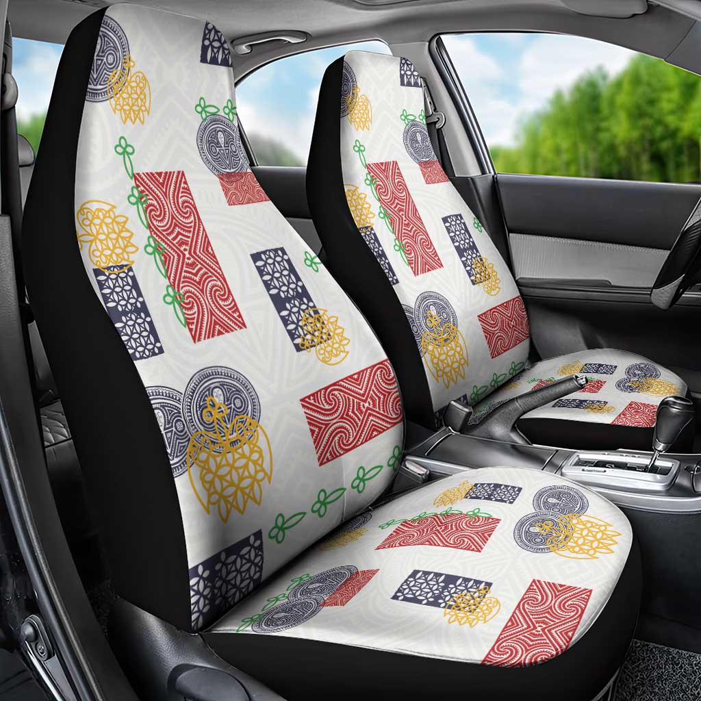 Vintage Lapita Car Seat Cover Iconic Double Face Pattern LT05 - Polynesian Pride