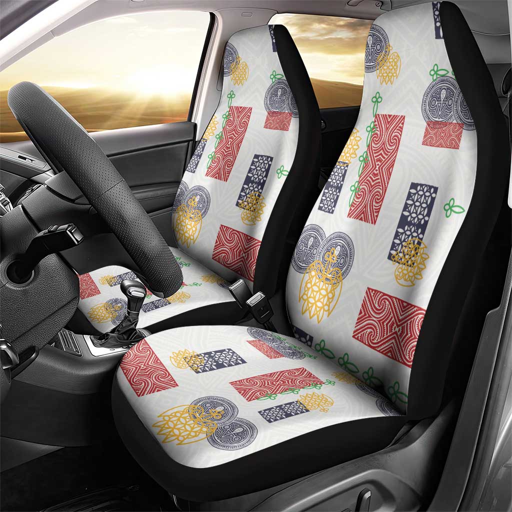 Vintage Lapita Car Seat Cover Iconic Double Face Pattern LT05 - Polynesian Pride