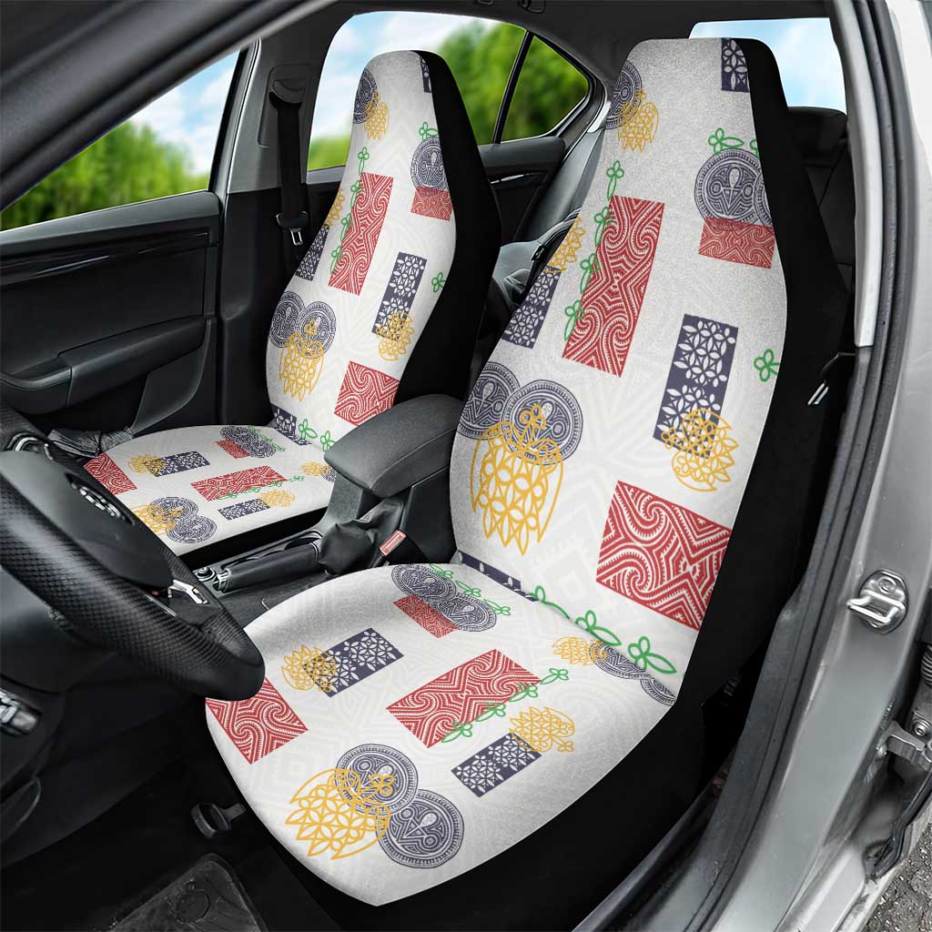 Vintage Lapita Car Seat Cover Iconic Double Face Pattern LT05 - Polynesian Pride