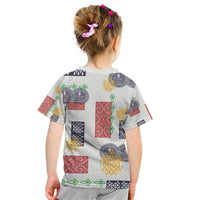 Vintage Lapita Kid T Shirt Iconic Double Face Pattern LT05 - Polynesian Pride