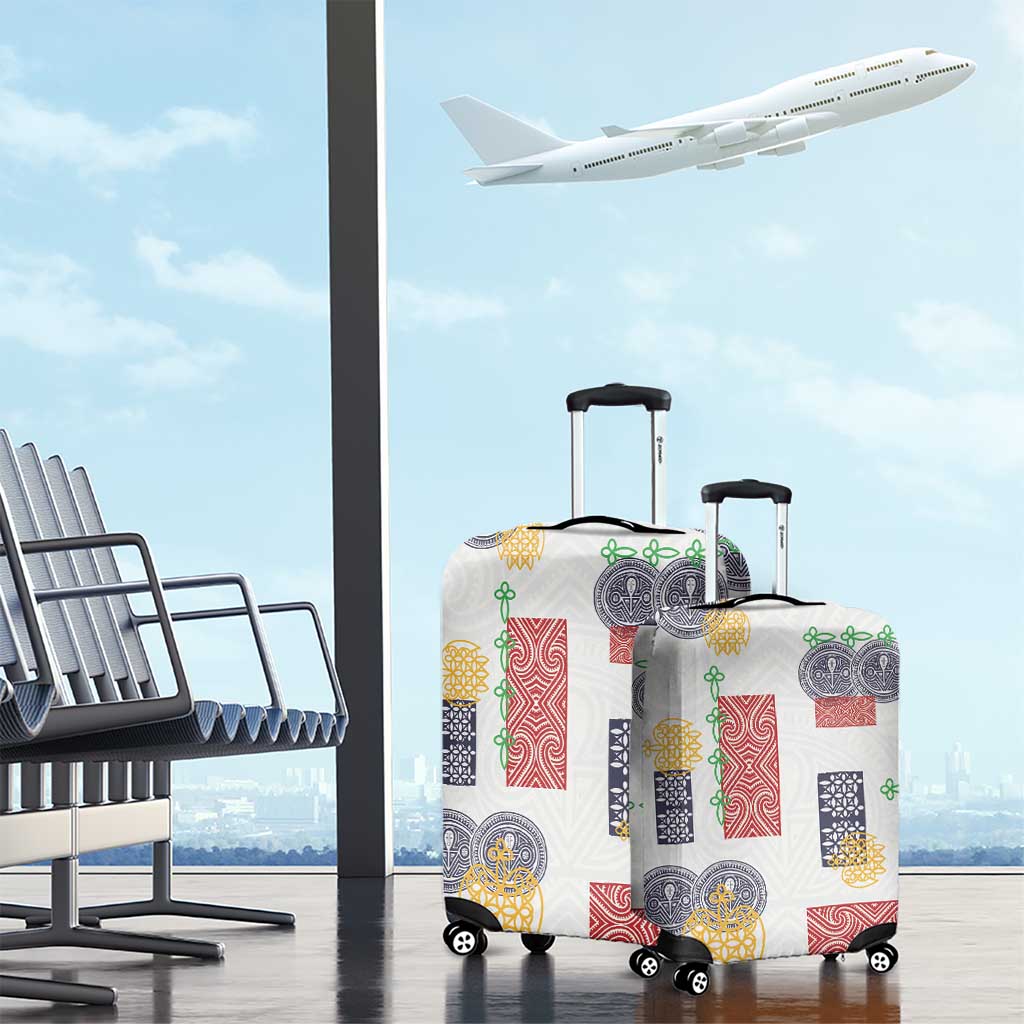 Vintage Lapita Luggage Cover Iconic Double Face Pattern LT05 - Polynesian Pride