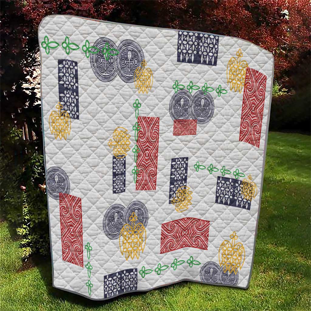 Vintage Lapita Quilt Iconic Double Face Pattern LT05 - Polynesian Pride