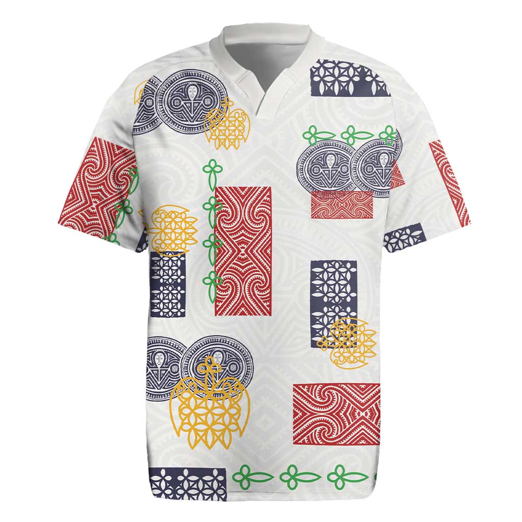 Vintage Lapita Rugby Jersey Iconic Double Face Pattern LT05 Colorful - Polynesian Pride