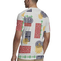 Vintage Lapita Rugby Jersey Iconic Double Face Pattern LT05 - Polynesian Pride