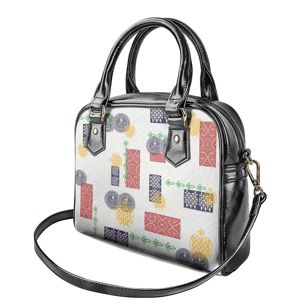 Vintage Lapita Shoulder Handbag Iconic Double Face Pattern LT05 - Polynesian Pride