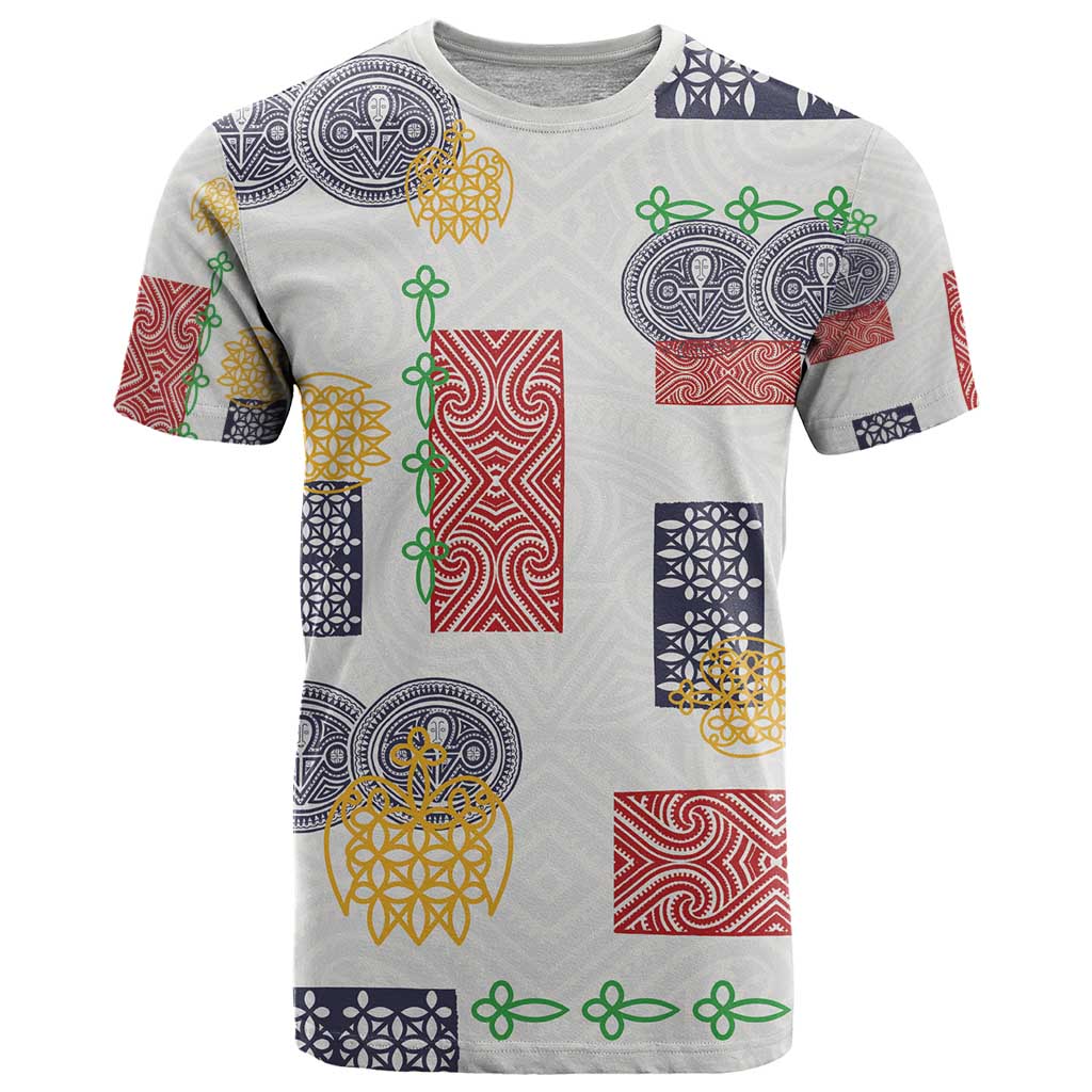 Vintage Lapita T Shirt Iconic Double Face Pattern LT05 Colorful - Polynesian Pride