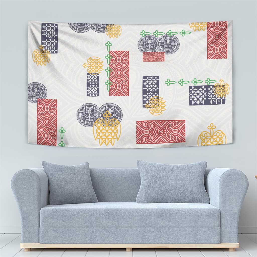 Vintage Lapita Tapestry Iconic Double Face Pattern LT05 - Polynesian Pride