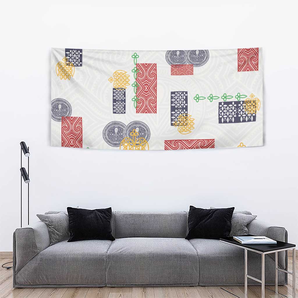Vintage Lapita Tapestry Iconic Double Face Pattern LT05 - Polynesian Pride