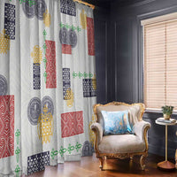 Vintage Lapita Window Curtain Iconic Double Face Pattern LT05 - Polynesian Pride