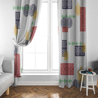 Vintage Lapita Window Curtain Iconic Double Face Pattern LT05 - Polynesian Pride