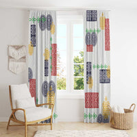 Vintage Lapita Window Curtain Iconic Double Face Pattern LT05 - Polynesian Pride